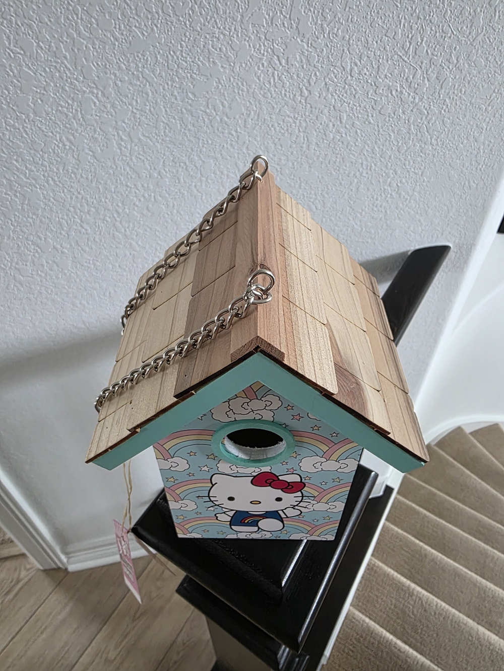 NWT Hello Kitty Rainbow Birdhouse - Teal & Pastel - Picture 2 of 8